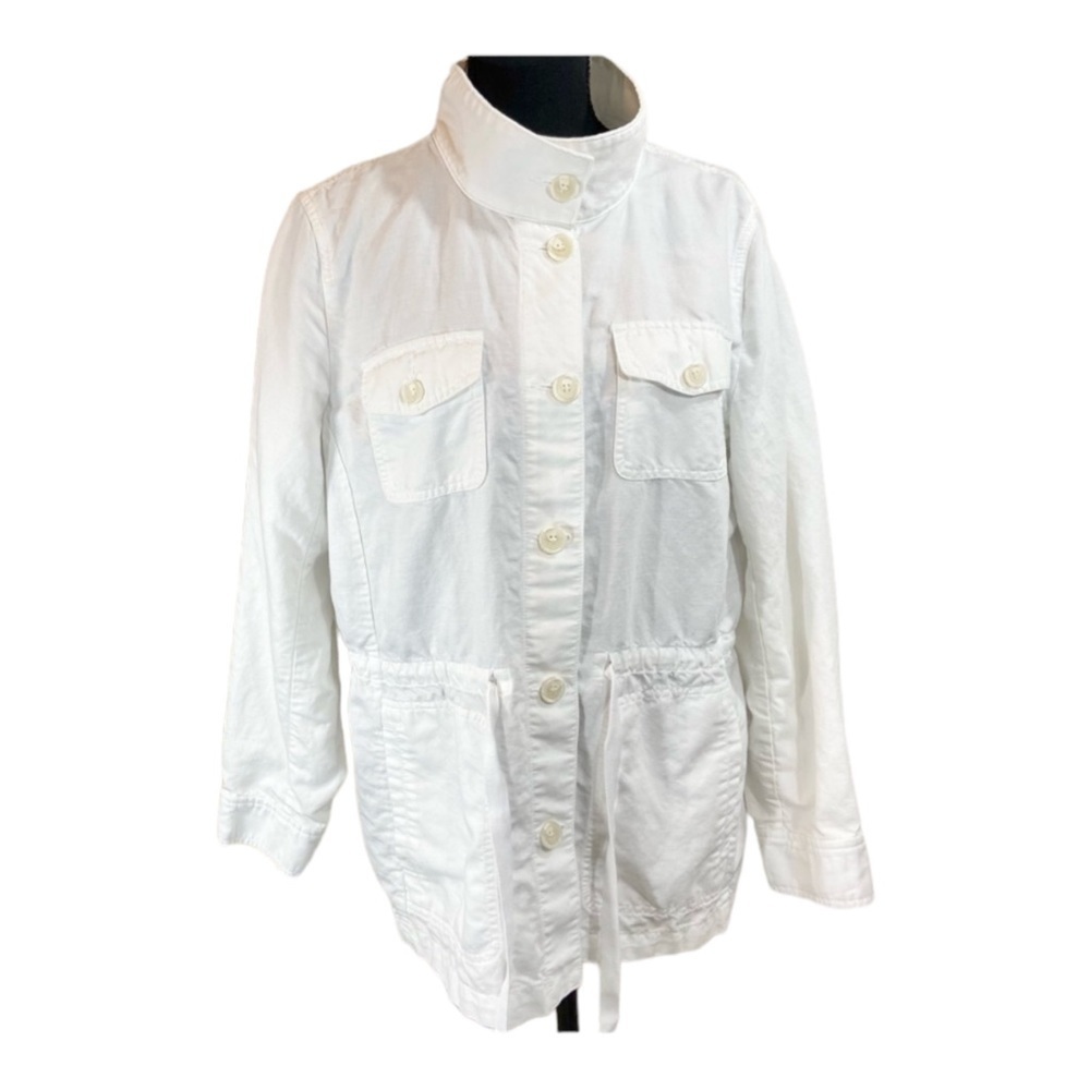 Talbots linen blend drawstring jacket